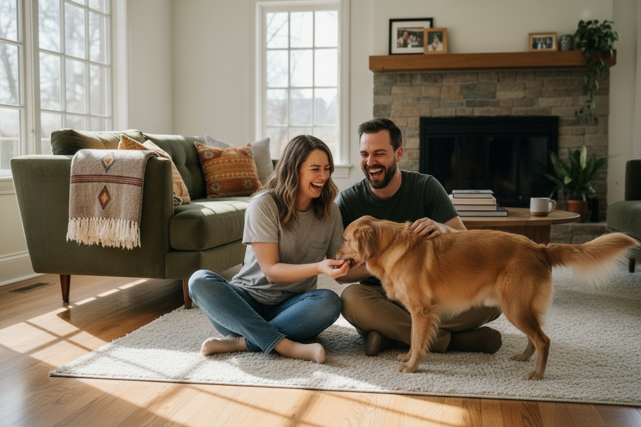 make them wearing t-shirts and sweatpants